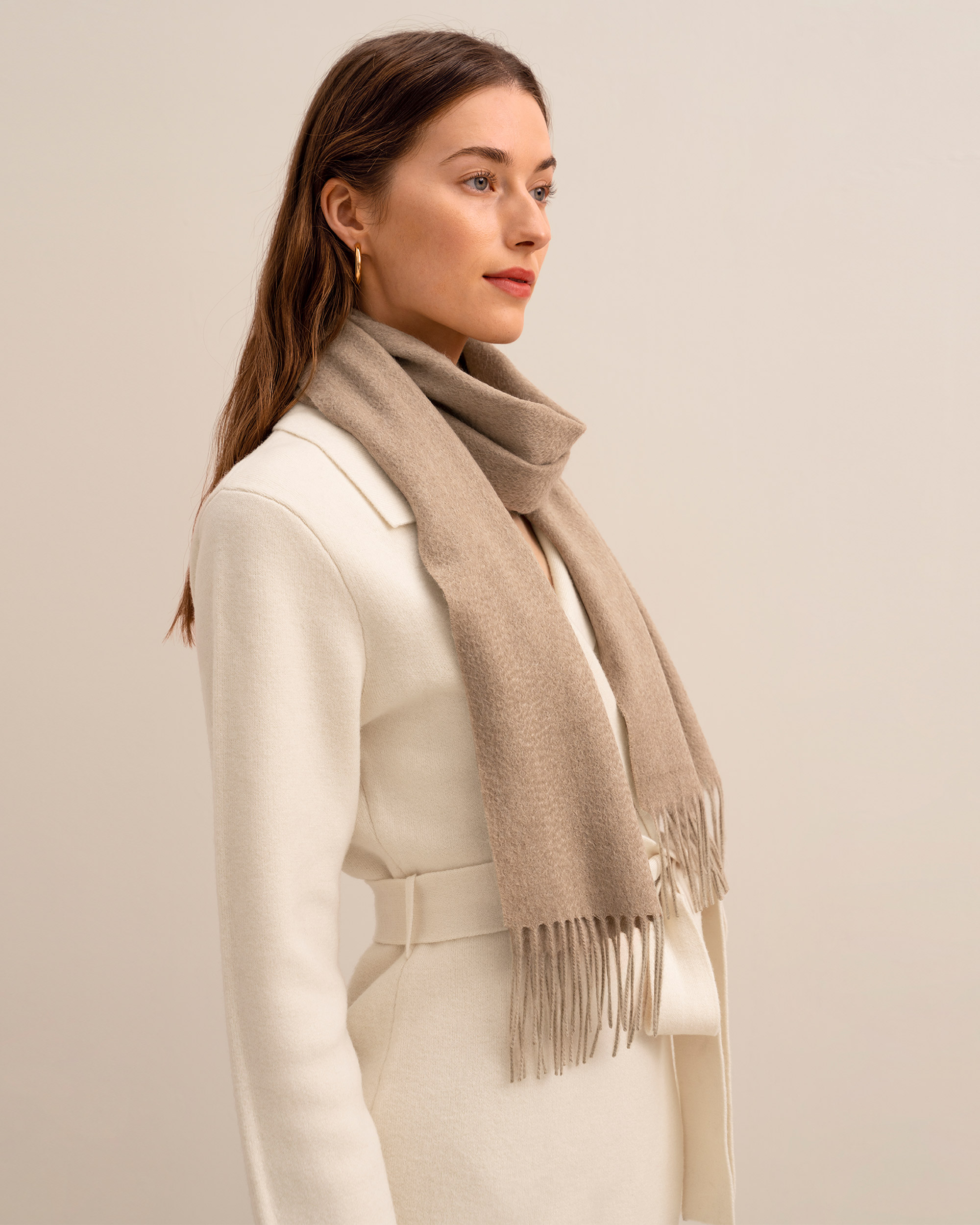 Cashmere Scarf-beige