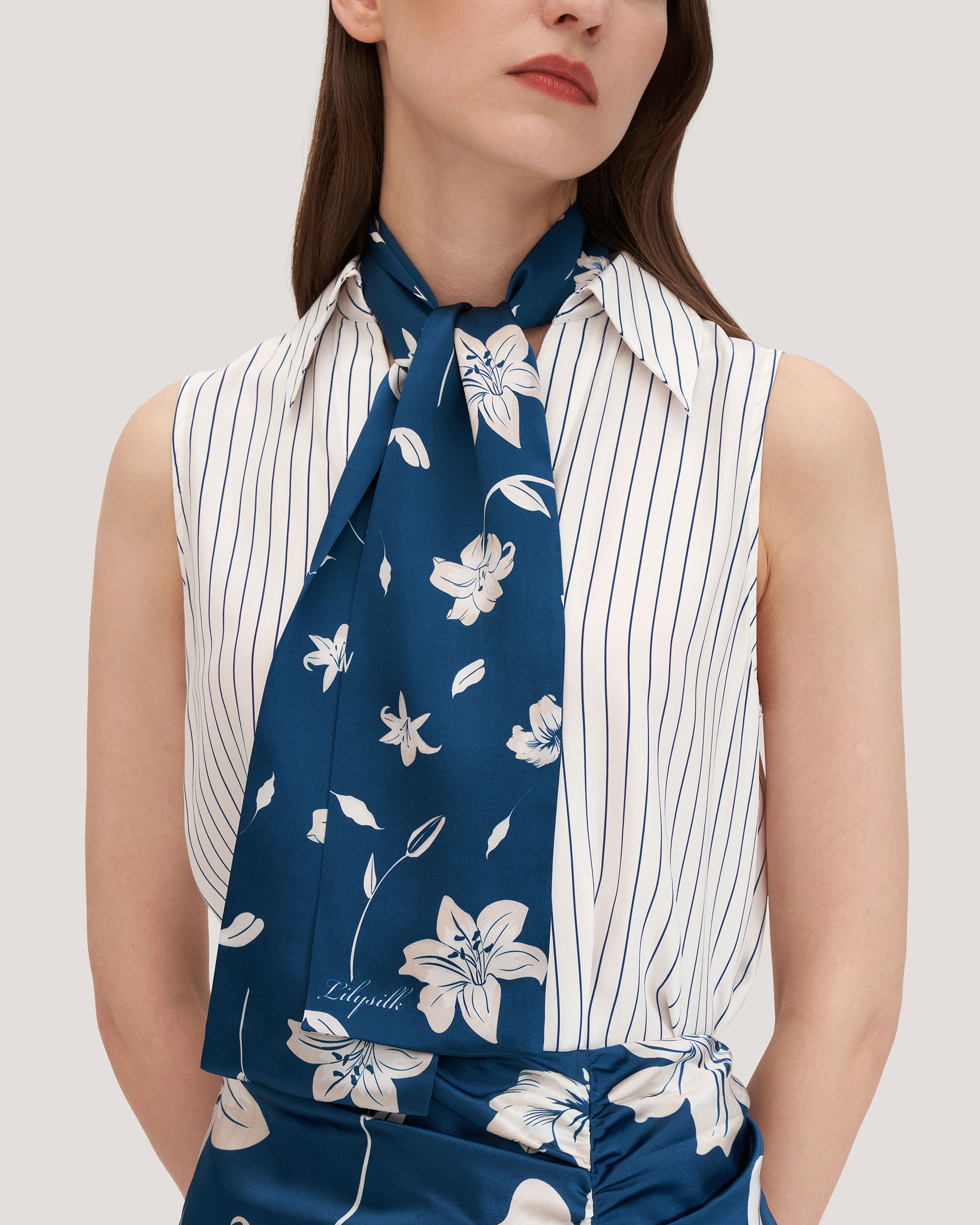 Rectangle on sale silk scarf