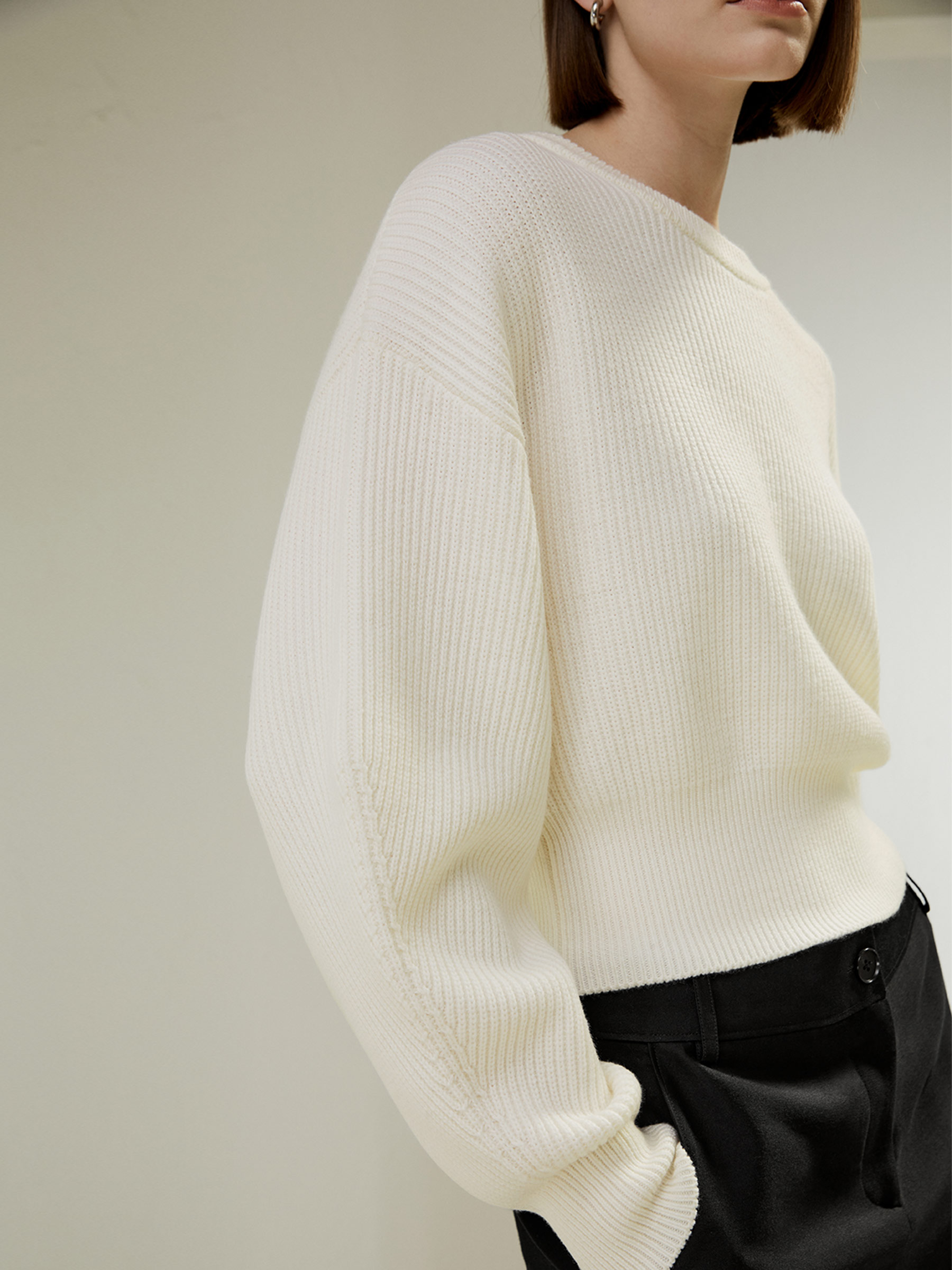 LILYSILK Pull En Laine Épaules Baissées, Coupe Décontractée 100 % Laine Mérinos S'Adapte Parfaitement À La Vie Quotidienne L - LILYSILK - Modalova