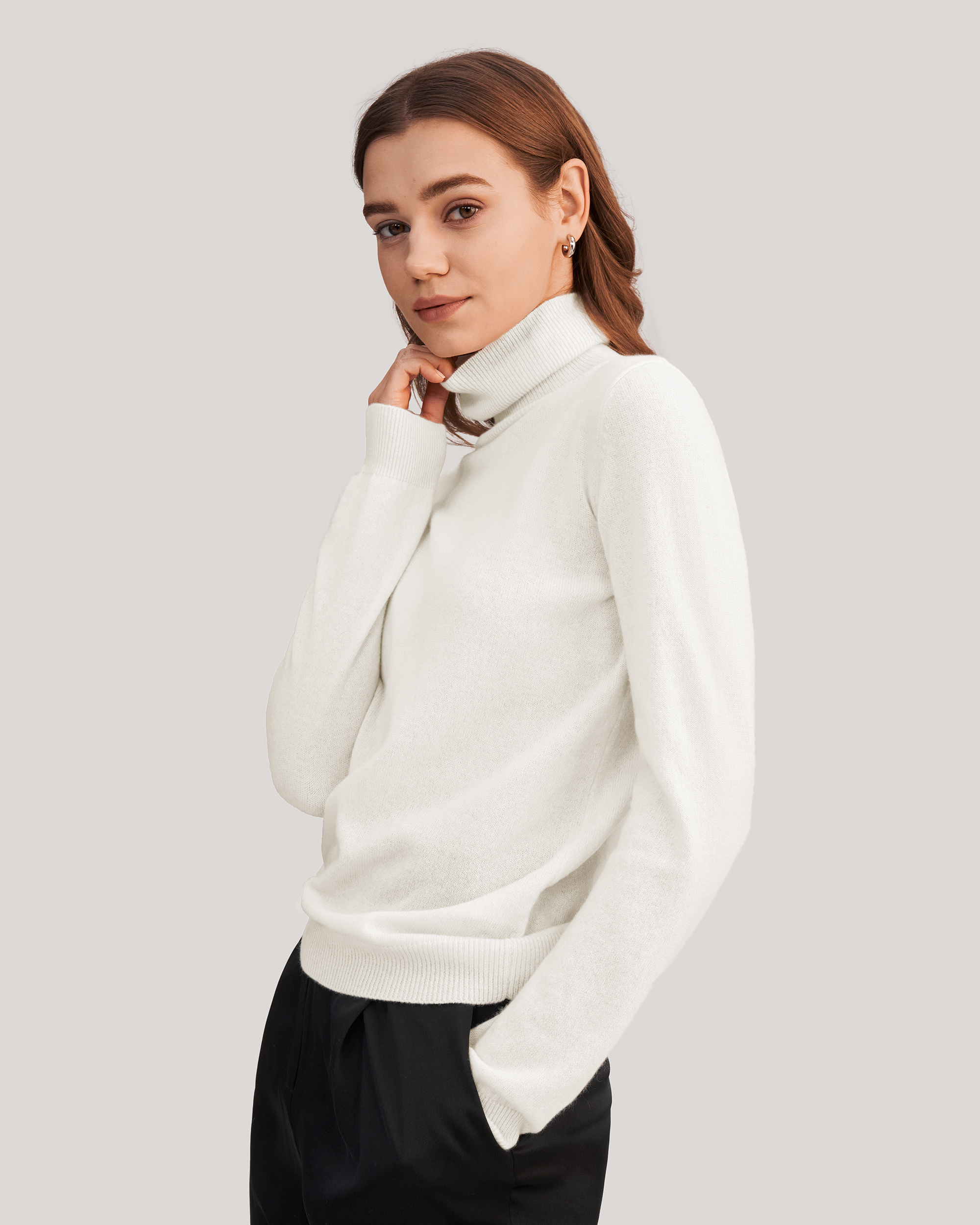 White Turtle Neck Women - Temu Canada