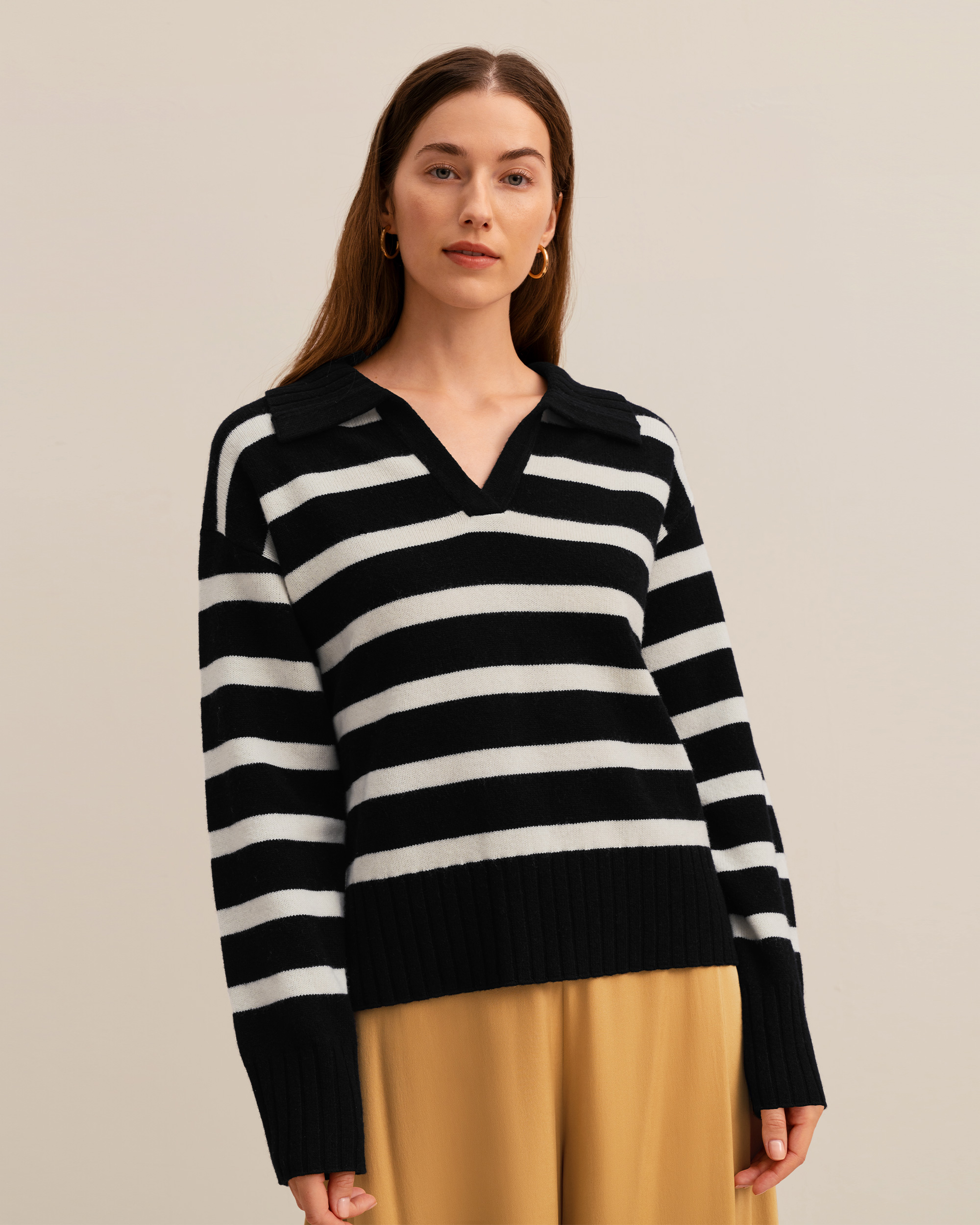 3 stripe sweater