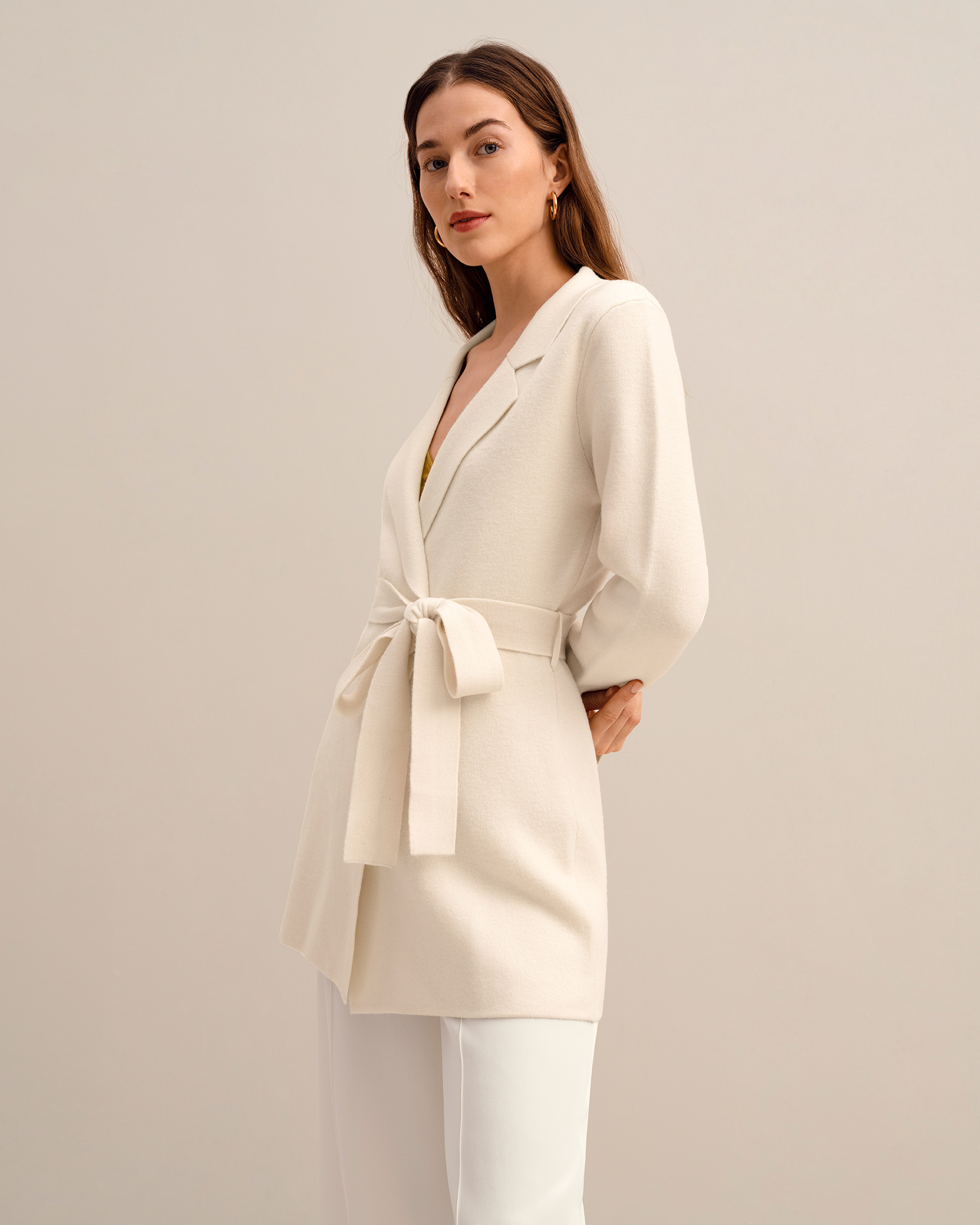 LILYSILK Blazer Laine Le blazer en maille Incana Cream M - LILYSILK - Modalova