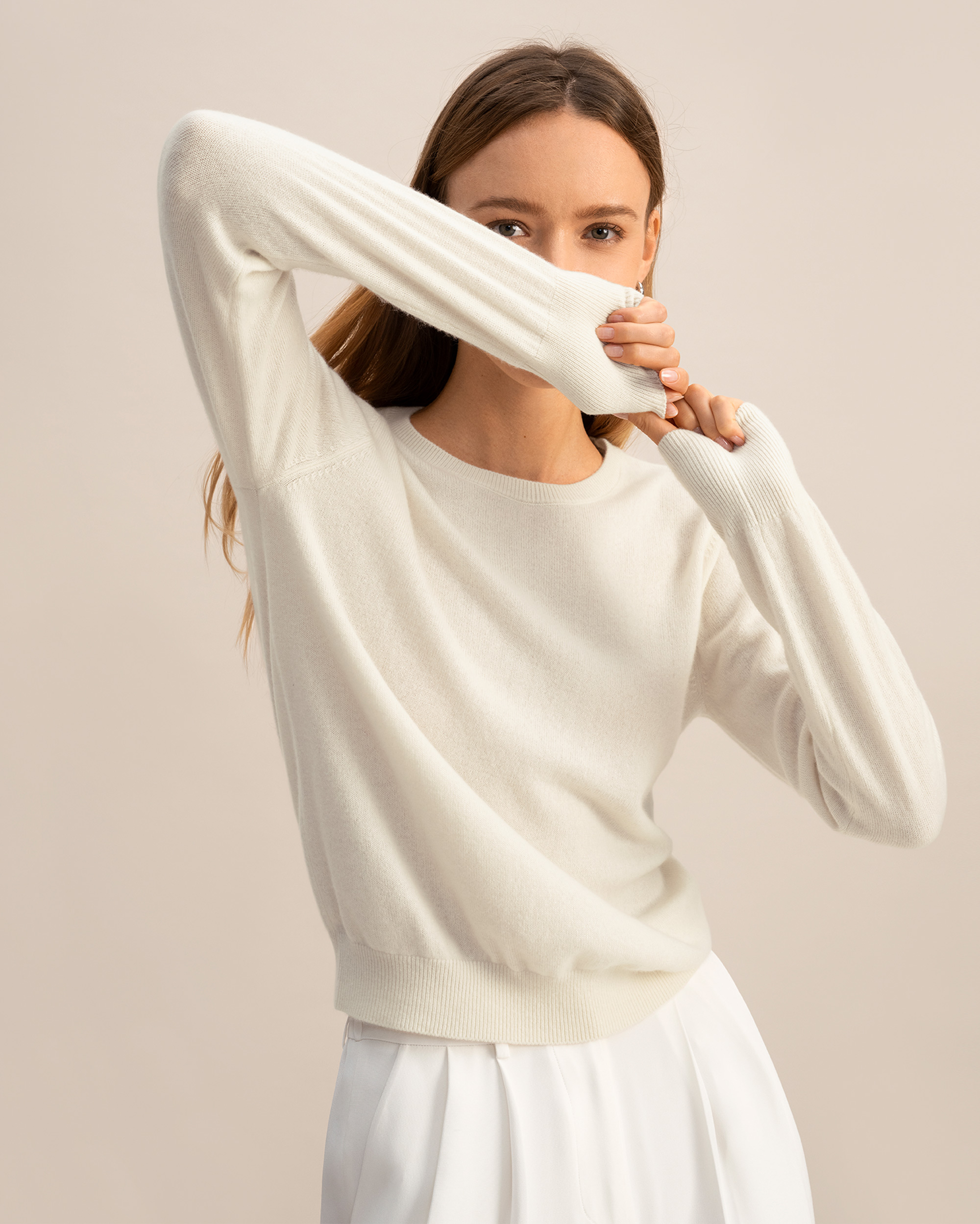 LILYSILK Pull 100% Bébé Cachemire Col Rond Doux Pour La Peau Et Respirant - LILYSILK - Modalova