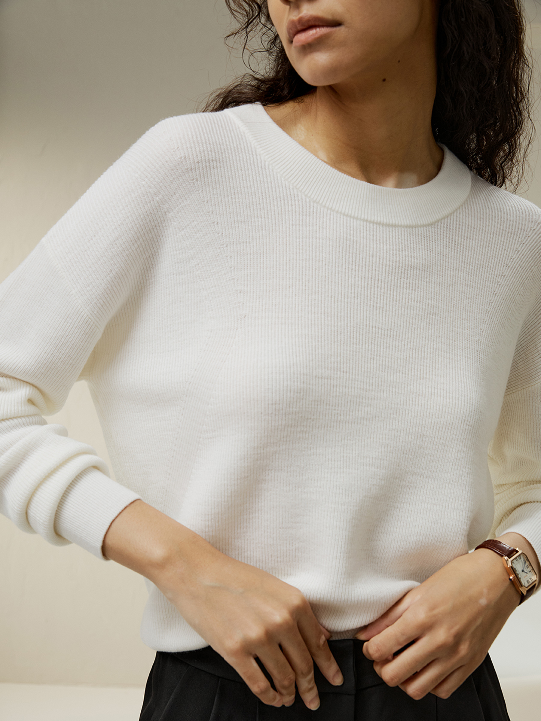 merino wool crew neck
