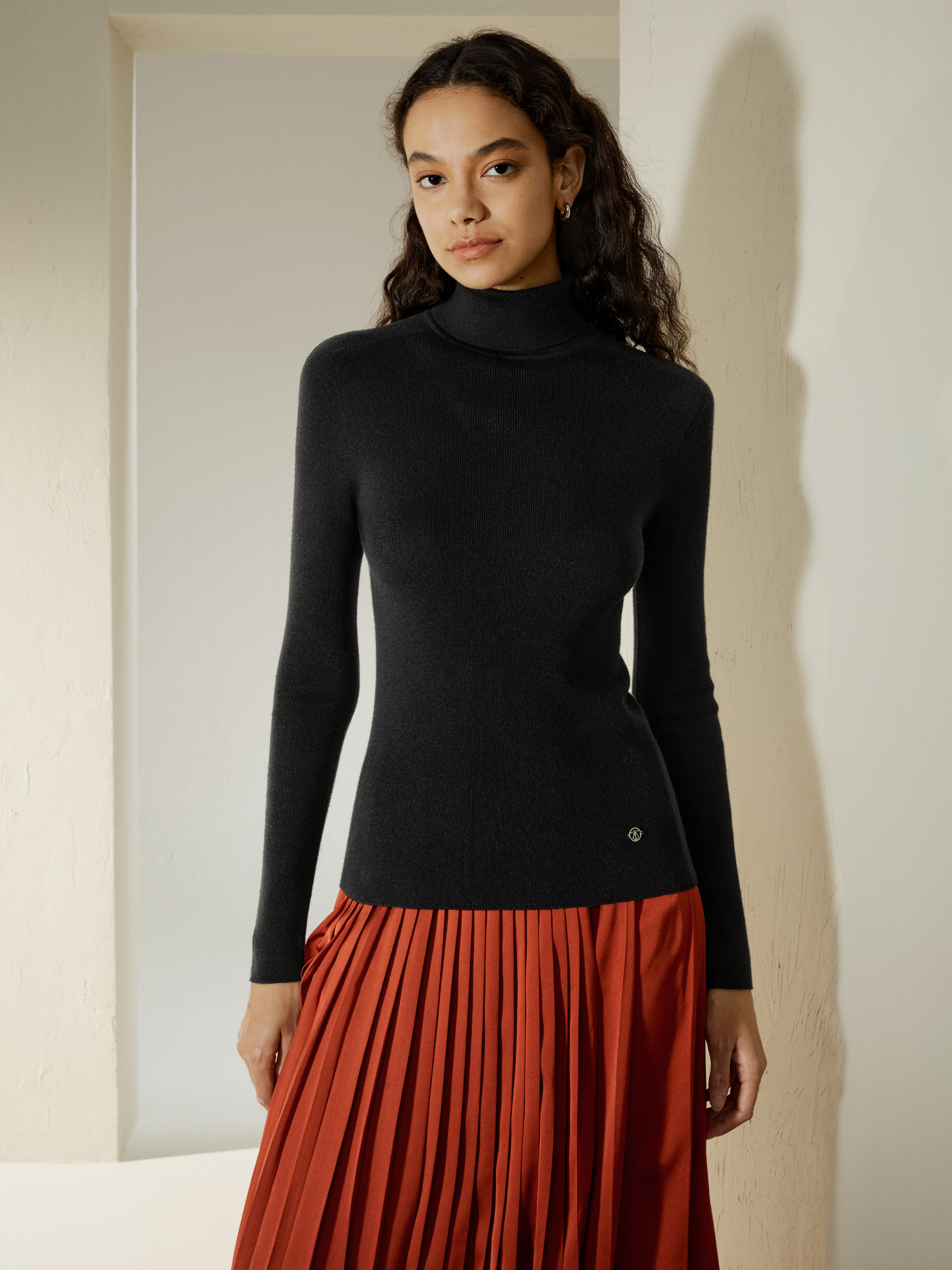 LILYSILK Pull Soie Sans Couture, Col Roulé Soie Et Cachemire Possible De Se Porte Seule Ou En Superposition L - LILYSILK - Modalova