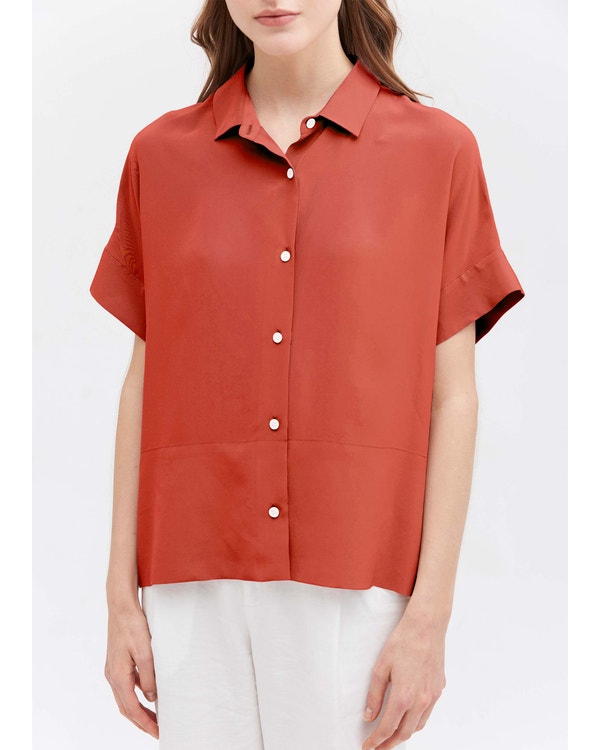 Women Casual Short Sleeves Loose Silk T-Shirt XL