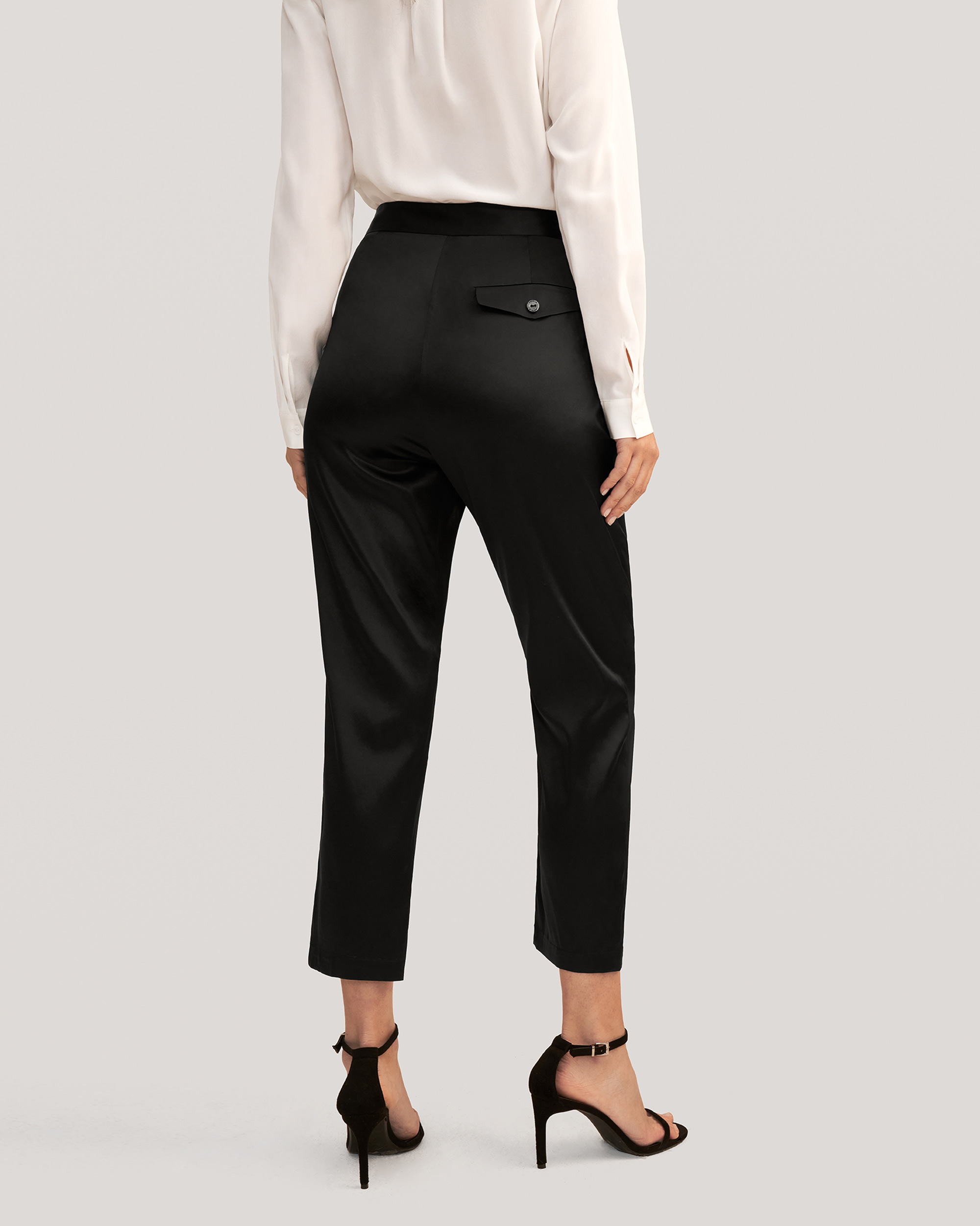 Black cigarette trousers  River Island