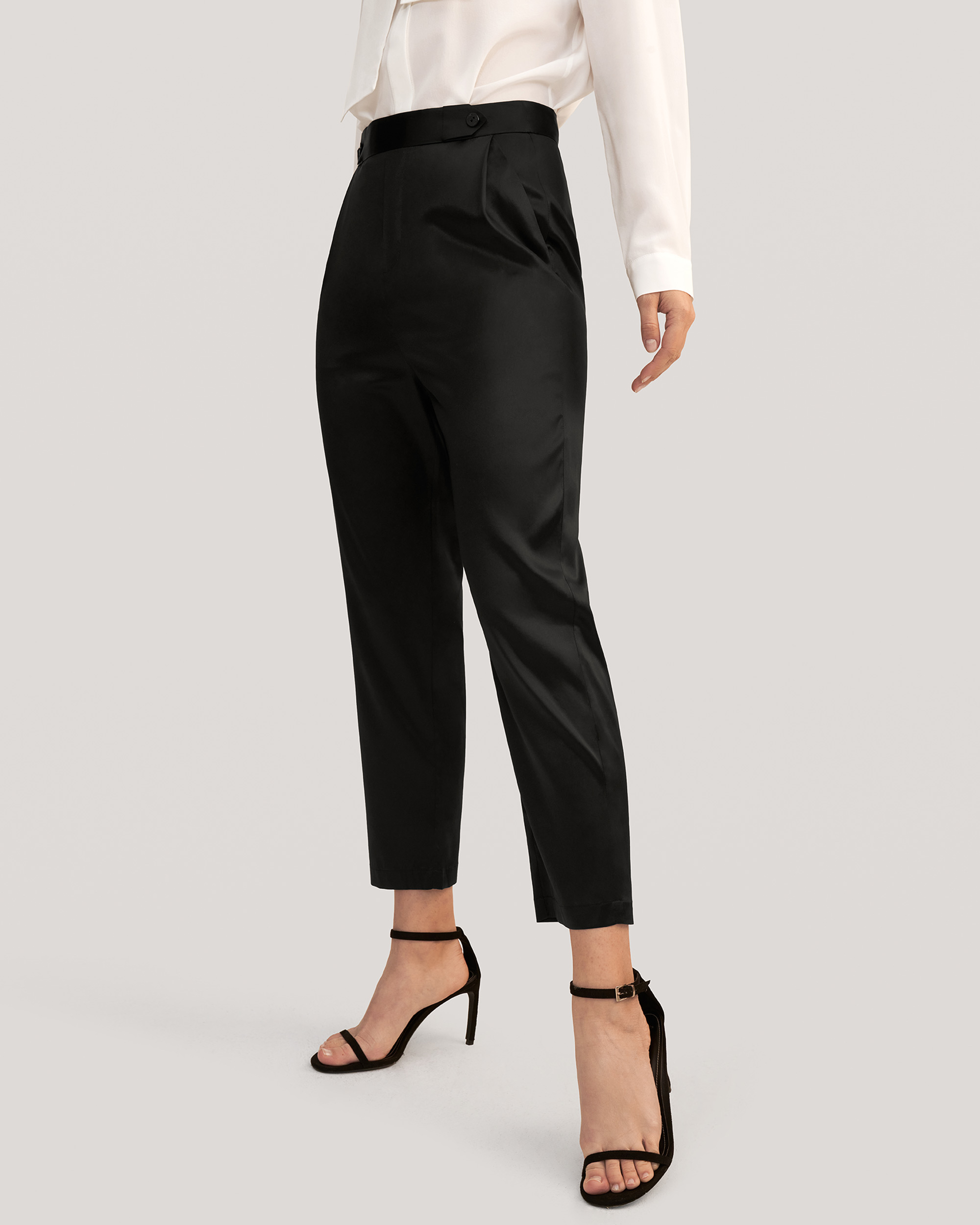 Silk Faille Cigarette Pants – ALEXIA MARÍA