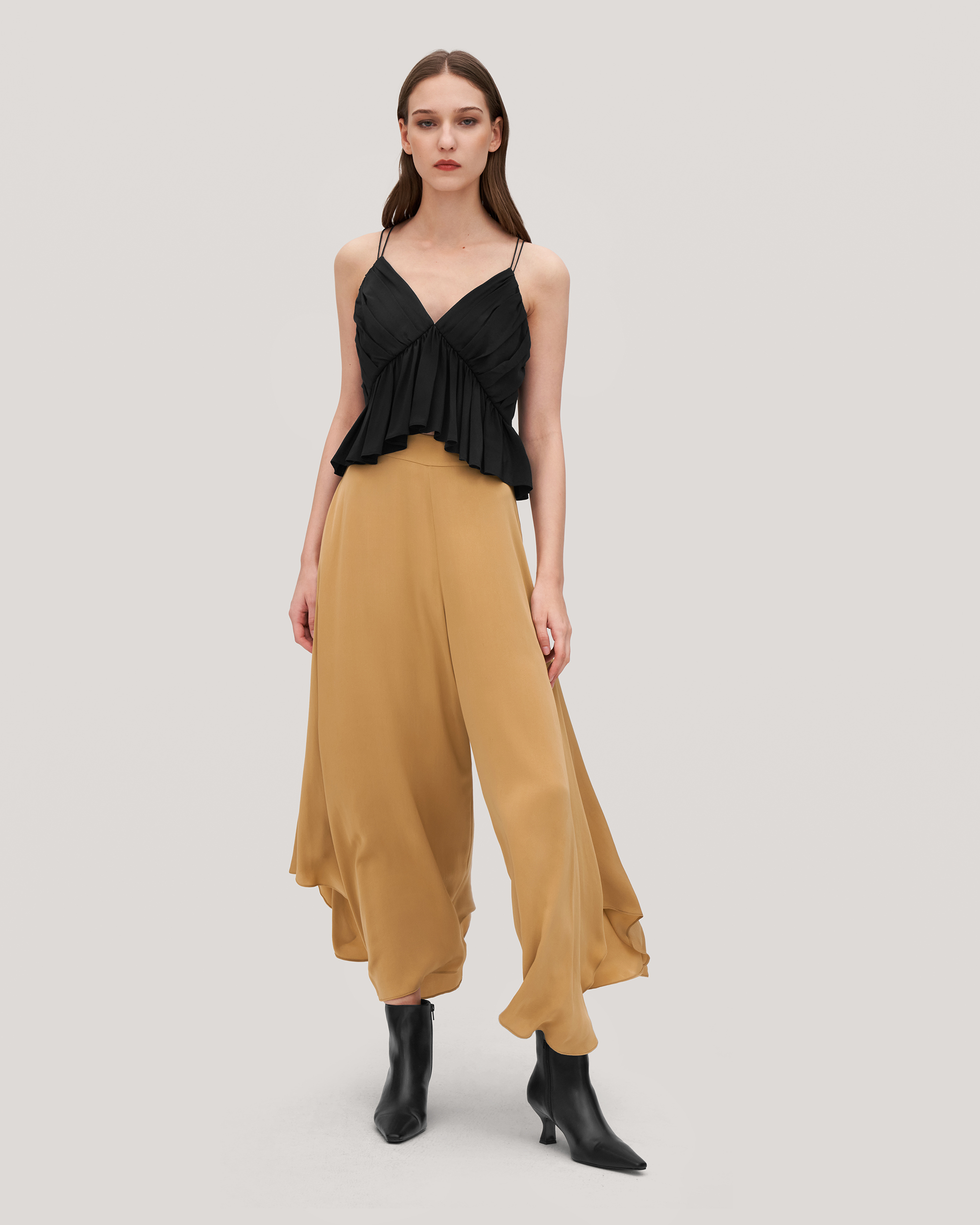 Buy Lilac Wide Leg Formal Pants Online | FableStreet