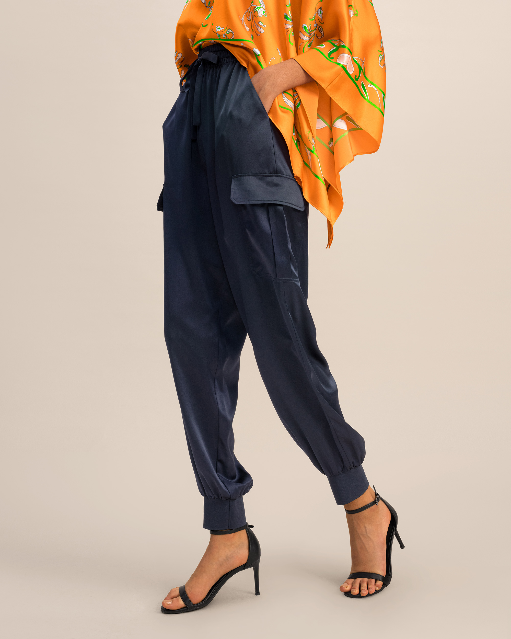 LILYSILK Pantalon En Soie Rellette À Poignets Côtelés 100% Soie Sûr Et Non Toxique Pantalon 36 - LILYSILK - Modalova
