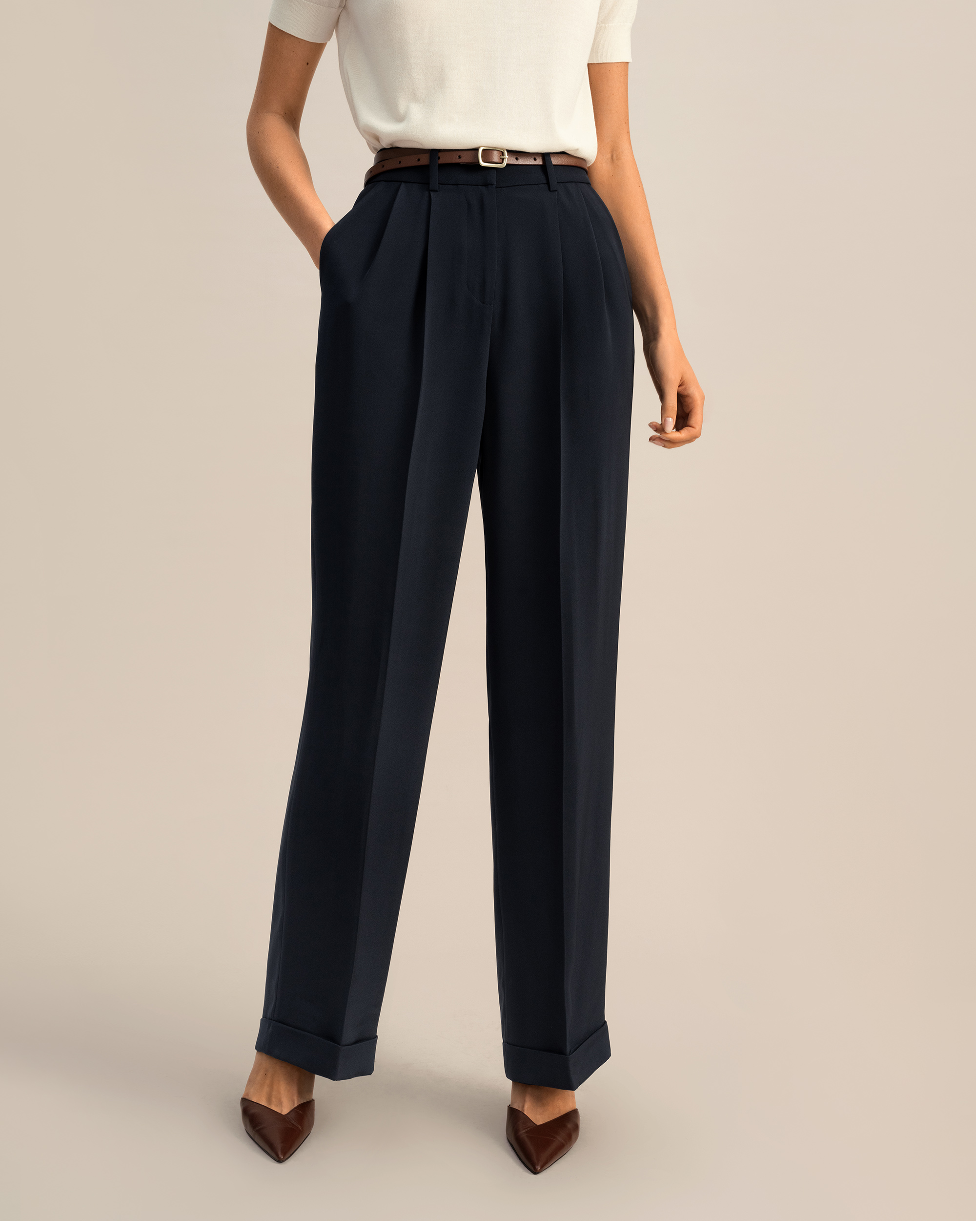 LILYSILK Pantalon Crêpe De Soie Taille Intermédiaire, Élastique À L'Arrière Sans Produits Chimiques Nocifs Super Doux Pantalon 44 - LILYSILK - Modalova