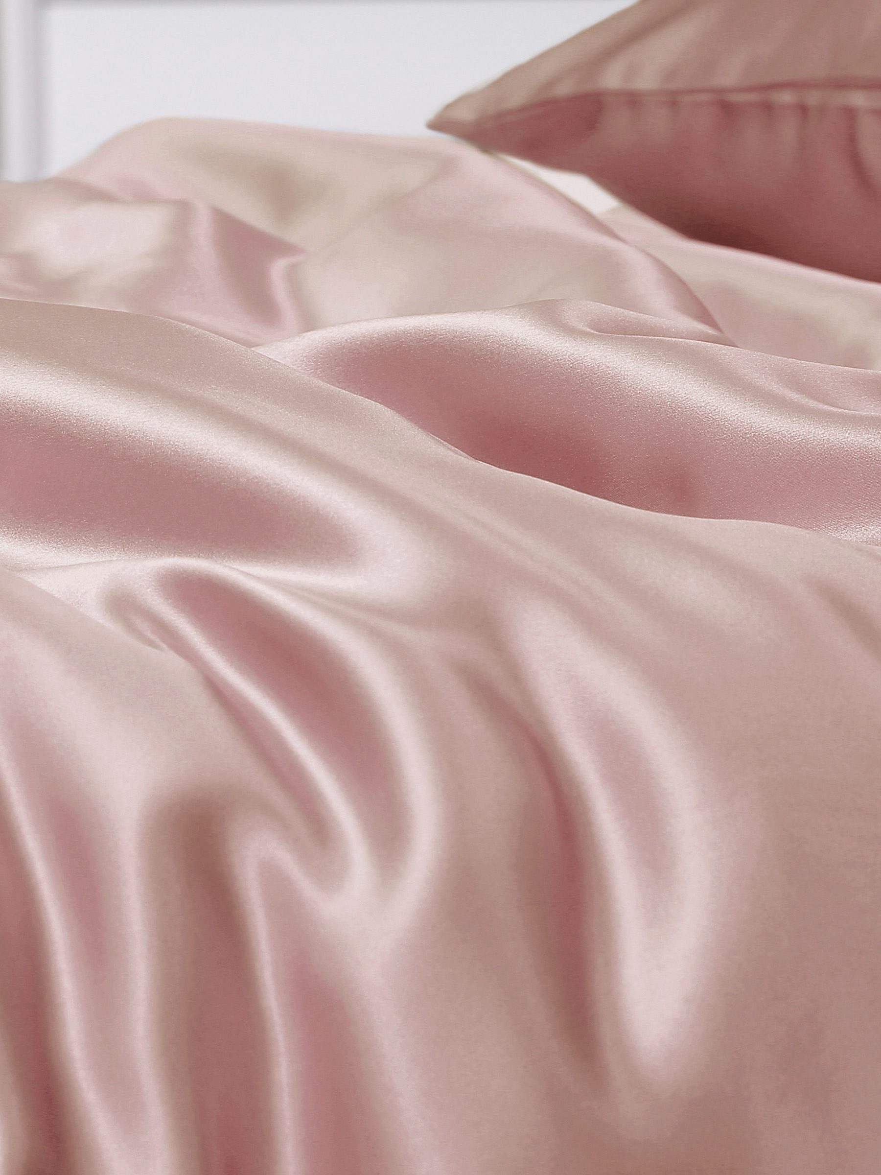 LILYSILK 22MM 3tlg Seide Bettwäsche Set Altrosa DE 100% Maulbeerseide Geprüfte Qualität Schlicht Und Leicht 155x220cm + 80x80cm