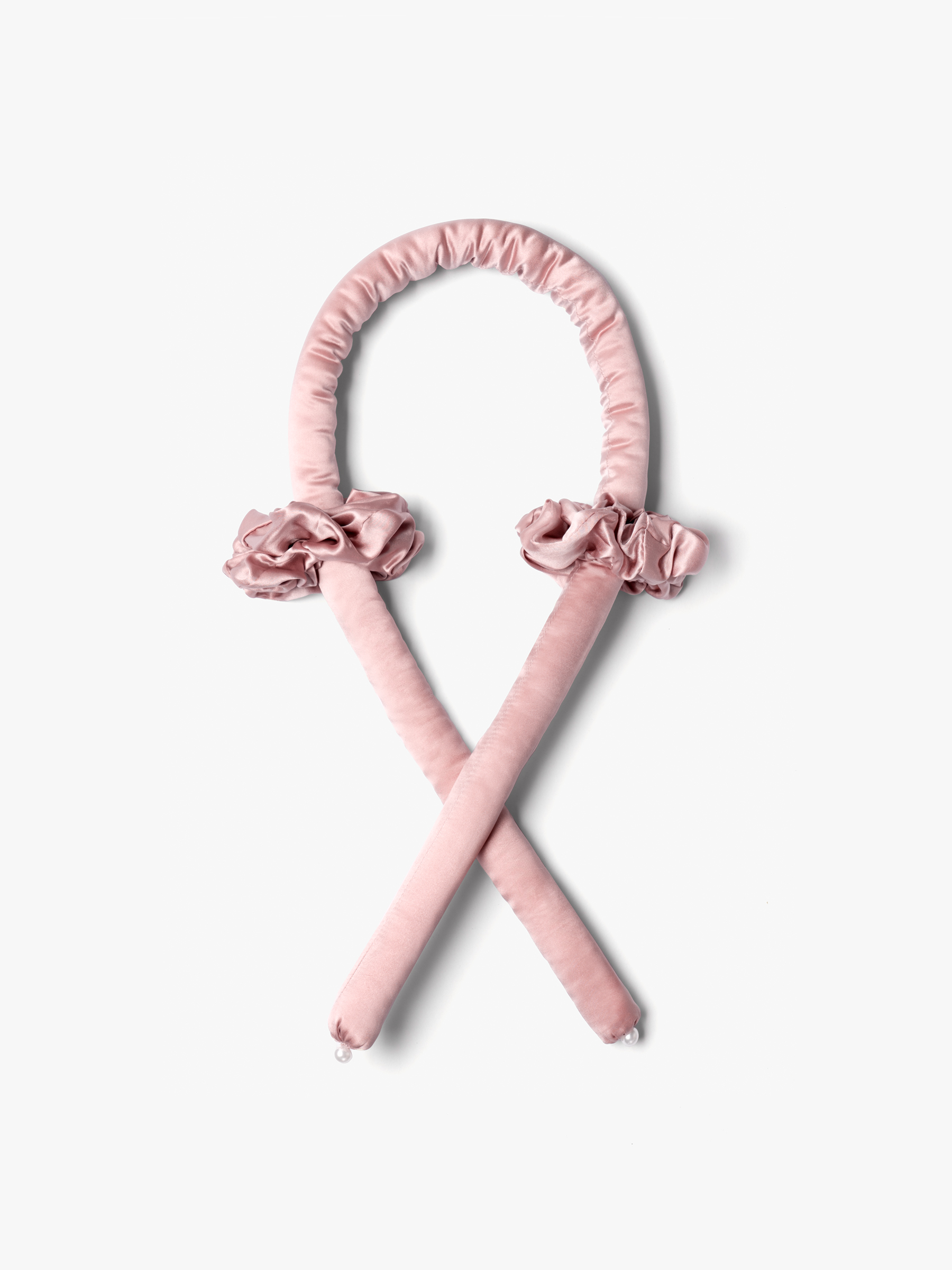 Rosy Pink (Sleep Cap Included) Perfect Silk Beauty Set For Hair