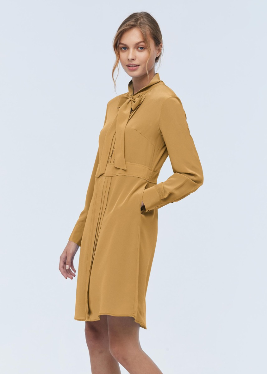 Bow tie midi dress hotsell