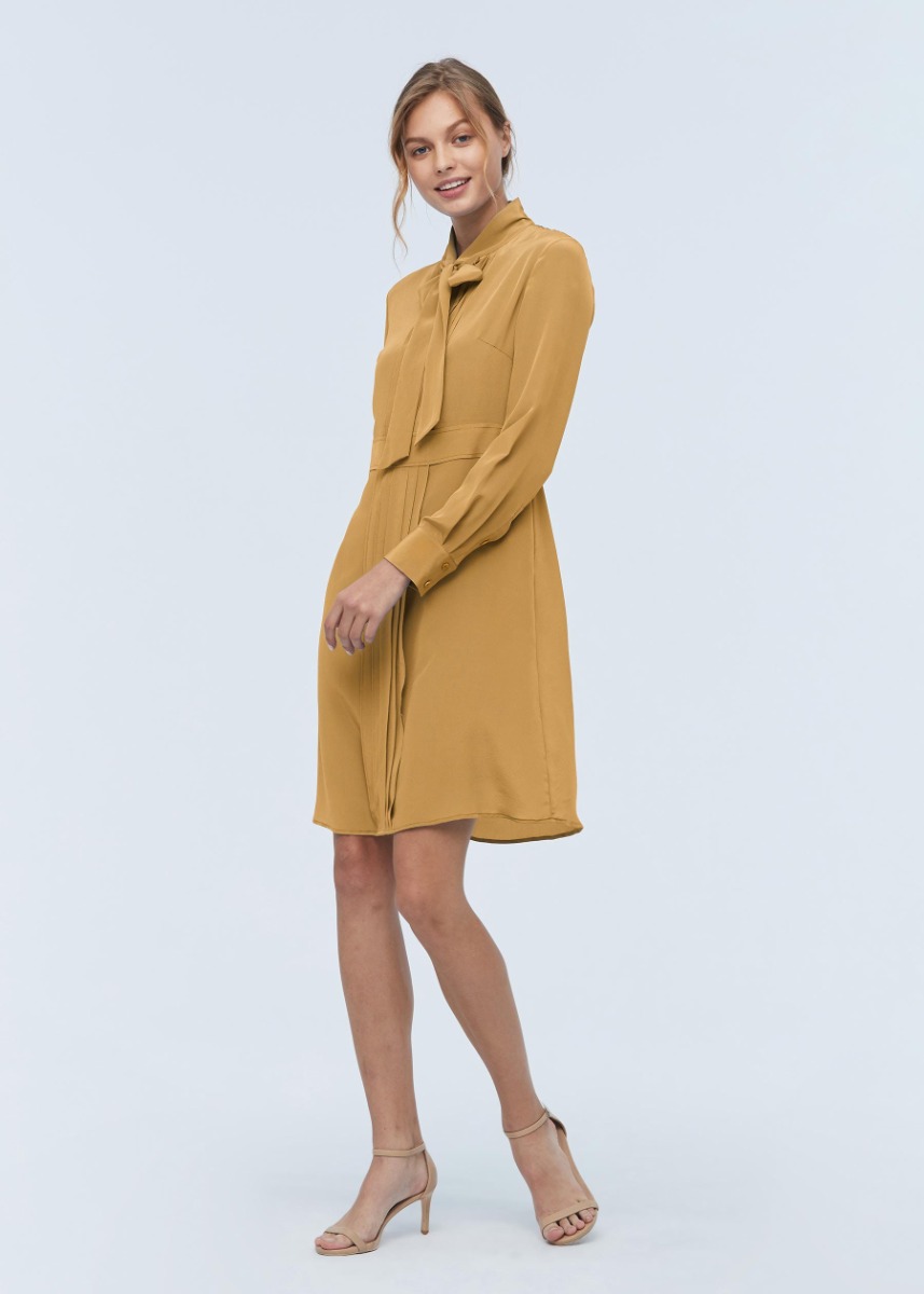 Bow tie shop midi dress