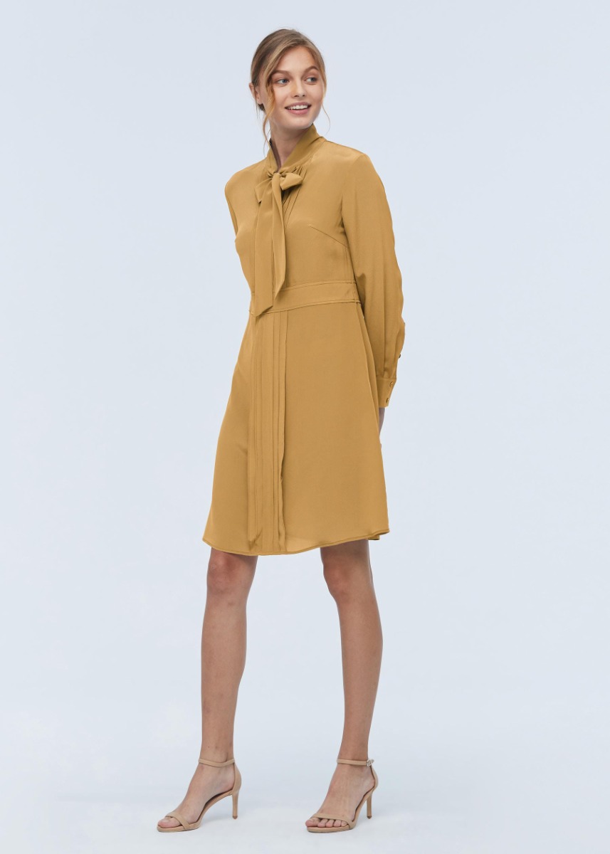 Bow tie shop midi dress